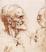 LEONARDO da Vinci Portrats of two men china oil painting reproduction